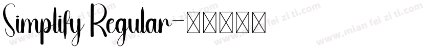 Simplify Regular字体转换